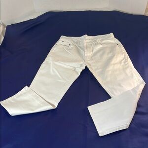 Jag Jeans White Straight-Leg Denim
